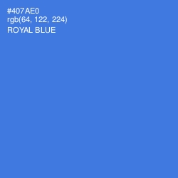 #407AE0 - Royal Blue Color Image