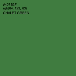 #407B3F - Chalet Green Color Image