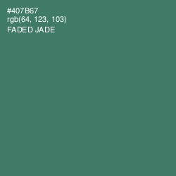 #407B67 - Faded Jade Color Image