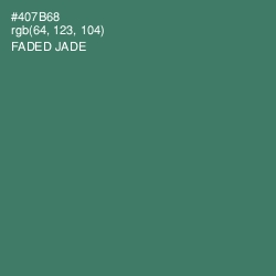 #407B68 - Faded Jade Color Image