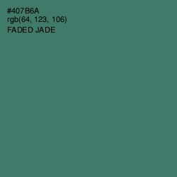 #407B6A - Faded Jade Color Image