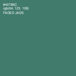 #407B6C - Faded Jade Color Image