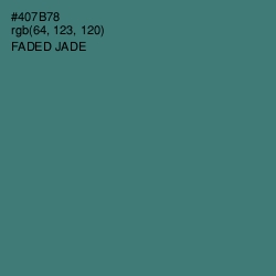 #407B78 - Faded Jade Color Image