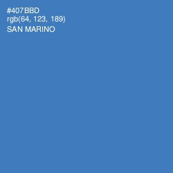 #407BBD - San Marino Color Image