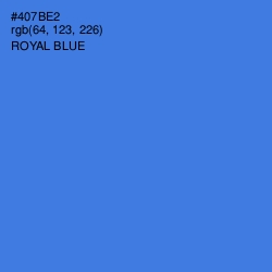 #407BE2 - Royal Blue Color Image