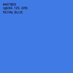 #407BE5 - Royal Blue Color Image