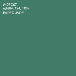 #407C67 - Faded Jade Color Image