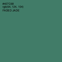 #407C68 - Faded Jade Color Image