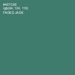 #407C6E - Faded Jade Color Image