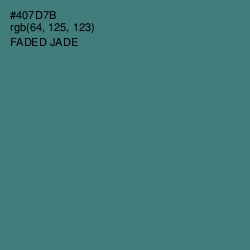 #407D7B - Faded Jade Color Image