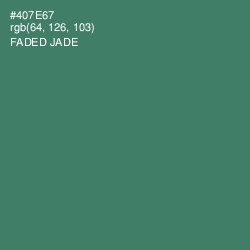 #407E67 - Faded Jade Color Image