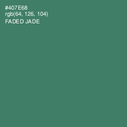 #407E68 - Faded Jade Color Image