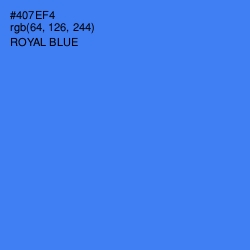 #407EF4 - Royal Blue Color Image