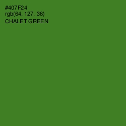 #407F24 - Chalet Green Color Image