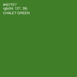 #407F27 - Chalet Green Color Image