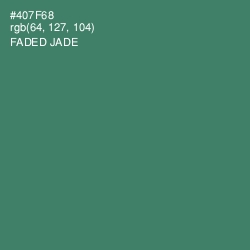 #407F68 - Faded Jade Color Image