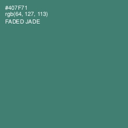 #407F71 - Faded Jade Color Image