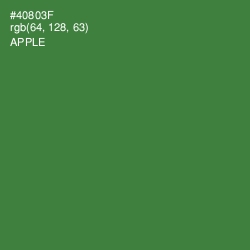 #40803F - Apple Color Image