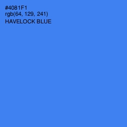 #4081F1 - Havelock Blue Color Image