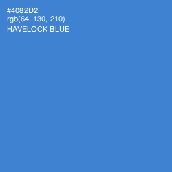 #4082D2 - Havelock Blue Color Image