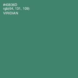 #40836D - Viridian Color Image