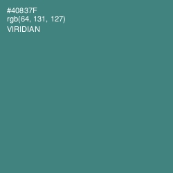 #40837F - Viridian Color Image