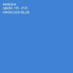 #4083D4 - Havelock Blue Color Image