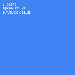 #4083F5 - Havelock Blue Color Image