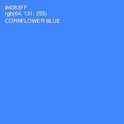 #4083FF - Cornflower Blue Color Image