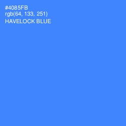 #4085FB - Havelock Blue Color Image