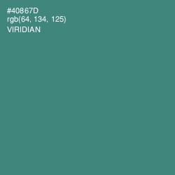 #40867D - Viridian Color Image