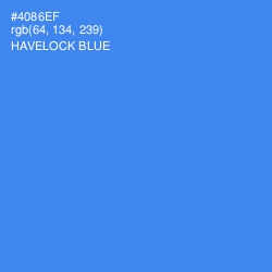 #4086EF - Havelock Blue Color Image