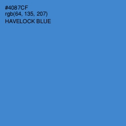 #4087CF - Havelock Blue Color Image