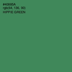 #40885A - Hippie Green Color Image