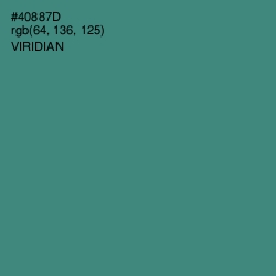 #40887D - Viridian Color Image