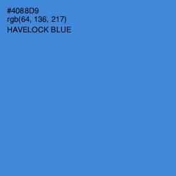 #4088D9 - Havelock Blue Color Image