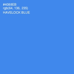 #4088EB - Havelock Blue Color Image