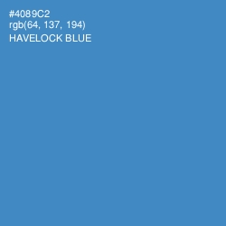 #4089C2 - Havelock Blue Color Image