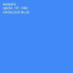 #4089F6 - Havelock Blue Color Image