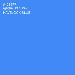 #4089F7 - Havelock Blue Color Image