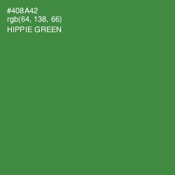 #408A42 - Hippie Green Color Image