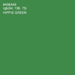 #408A49 - Hippie Green Color Image