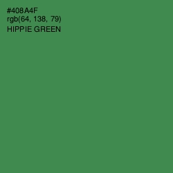 #408A4F - Hippie Green Color Image