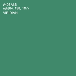 #408A6B - Viridian Color Image