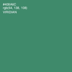 #408A6C - Viridian Color Image