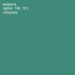 #408A79 - Viridian Color Image