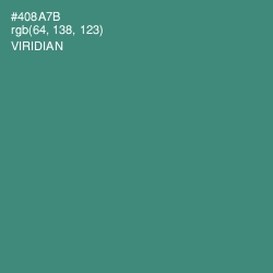 #408A7B - Viridian Color Image