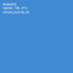 #408AD3 - Havelock Blue Color Image