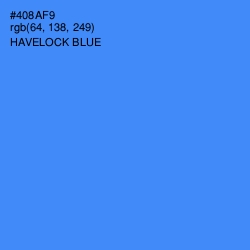 #408AF9 - Havelock Blue Color Image