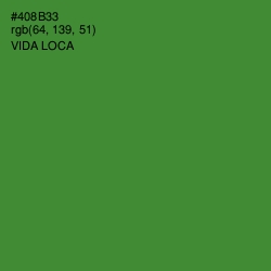 #408B33 - Vida Loca Color Image